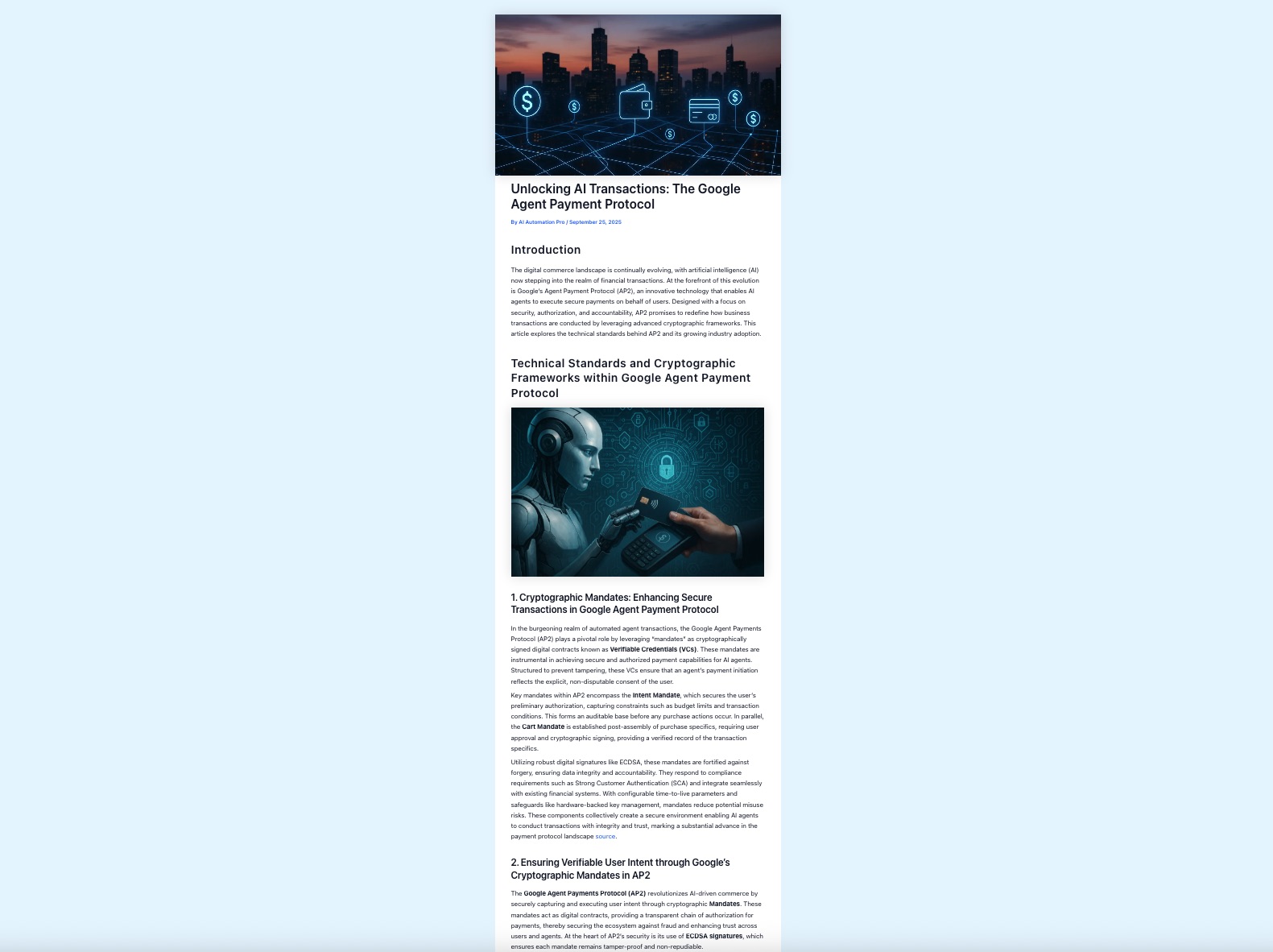 Generated Blog Post Result