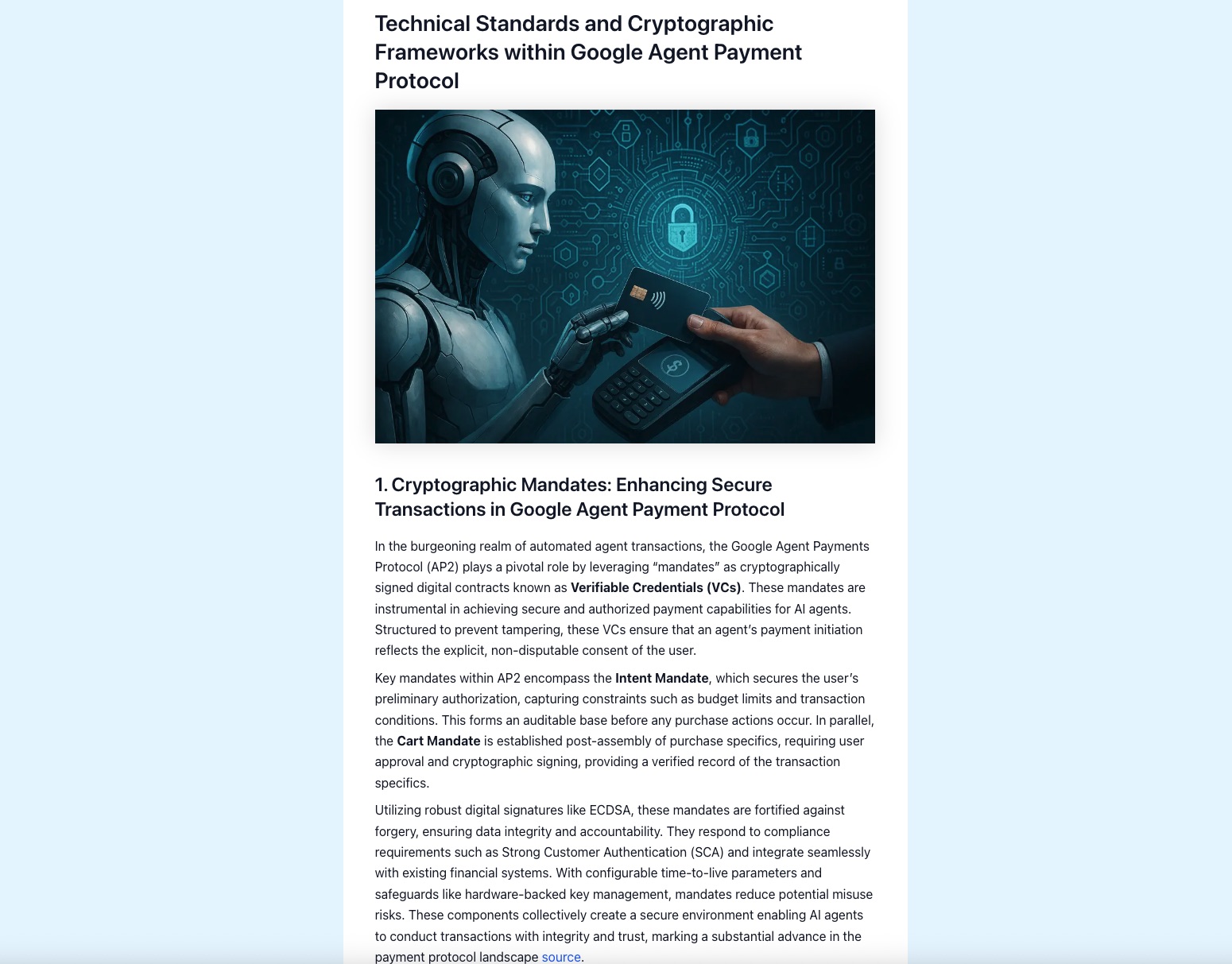 Published Blog Post Frontend